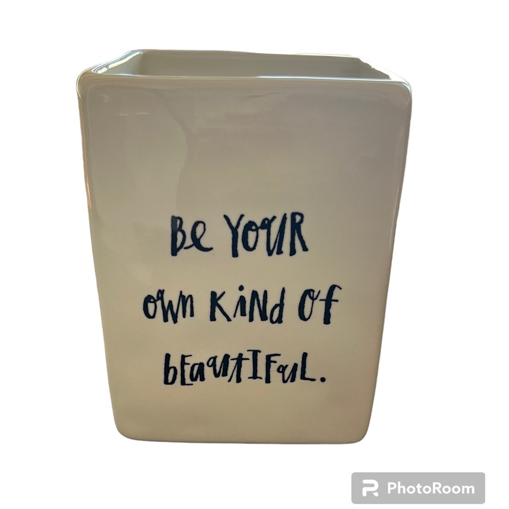 Rae Dunn Artesian Collection By Magenta Ceramic Square Makeup Organizer